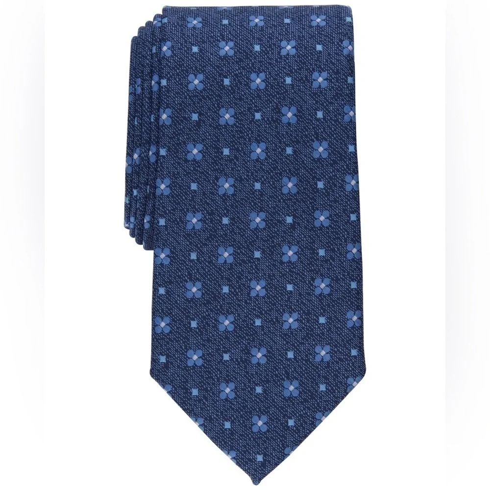 Club Room Mens Ridgeway Tie Navy OS Club Room Men's Ridgeway Tie,  Navy (
